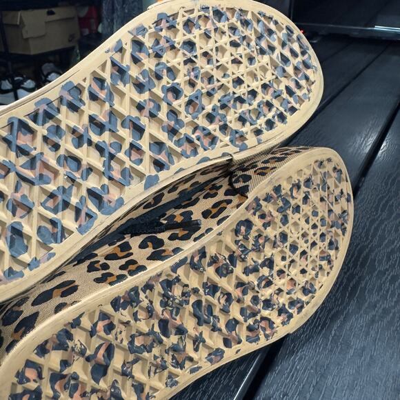 Women’s Vans Size 6.5 Leopard Print Black Platform Old Skool Style Skate Shoes - Picture 8 of 16